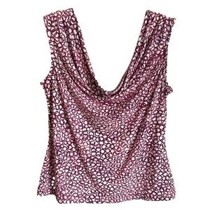 Charter Club Women's Sleeveless Cowlneck Blouse, Medium